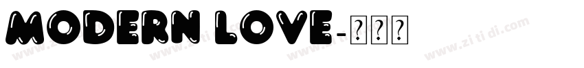 modern love字体转换